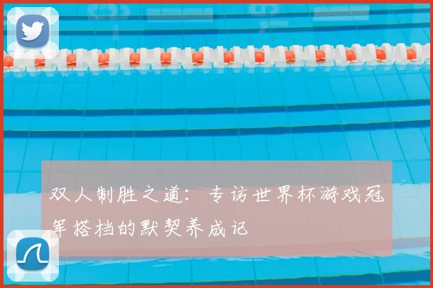 双人制胜之道：专访世界杯游戏冠军搭档的默契养成记
